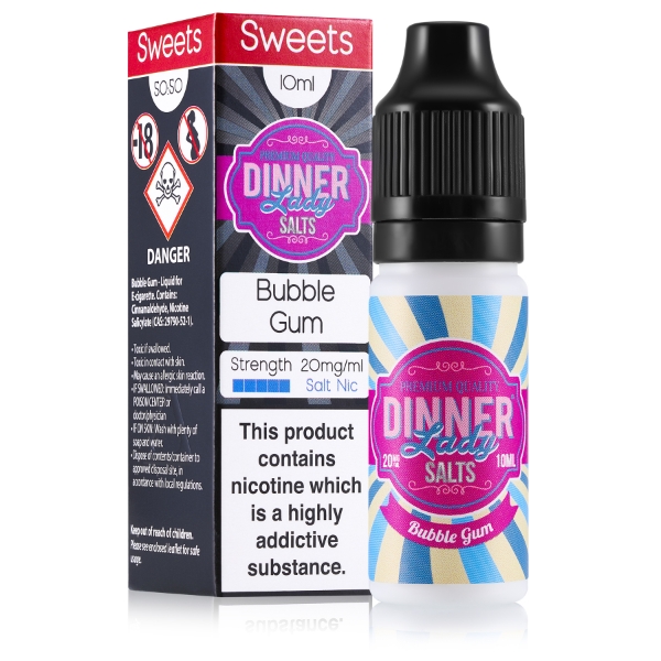 Salt Nic Bubble Gum Bottle & Carton